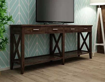 ТВ-тумба Скандинавия массив дуба купить в Москве - фото №1