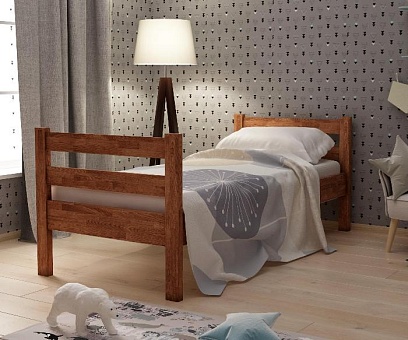 Кровать детская Дублин 1 из массива дуба купить в Москве - фото №1