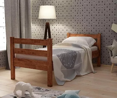Кровать детская Дублин 1 из массива дуба купить в Москве - фото №1