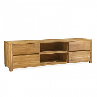 Тумба под ТВ "Лозанна", дуб массив купить в Москве - фото №1