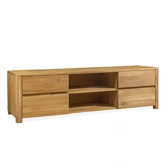 Тумба под ТВ "Лозанна", дуб массив купить в Москве - фото №1