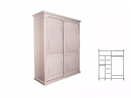 Шкаф для одежды Яна ММ-300-01/02РБ купить в Москве - фото №1