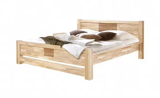 Кровать "Валенсия", дуб массив 1800*2000 купить в Москве - фото №1