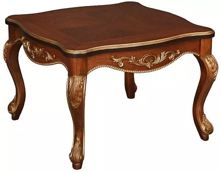 Стол журнальный «Альба» П4.485.0.04 Палисандр с золочением купить в Москве - фото №1