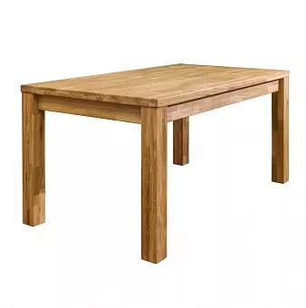 Стол обеденный "Прованс 02" классическая крышка, сечение ноги 9, ширина 140, дуб массив купить в Москве - фото №1