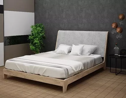 Кровать полутороспальная Сеул из массива дуба купить в Москве - фото №1