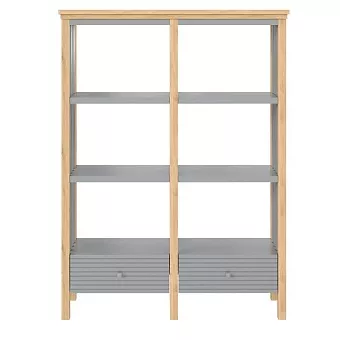 Стеллаж Вояж-02-160-Р/Я Серый №7042 + антик №24 купить в Москве - фото №1