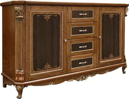 Тумба "Альба 14/1с" П 485.14/1с палисандр (с зол., с сер.) купить в Москве - фото №1