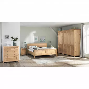 Набор мебели для спальни Рауна 1 (160х200) Бейц/масло купить в Москве - фото №1