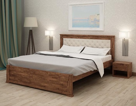 Кровать односпальная Австрия из массива дуба купить в Москве - фото №1