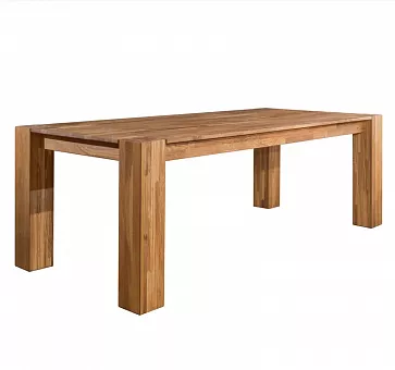 Стол обеденный "Прованс 03" ,«проходные» ноги,   сечение 15, ширина 180, дуб массив купить в Москве - фото №1