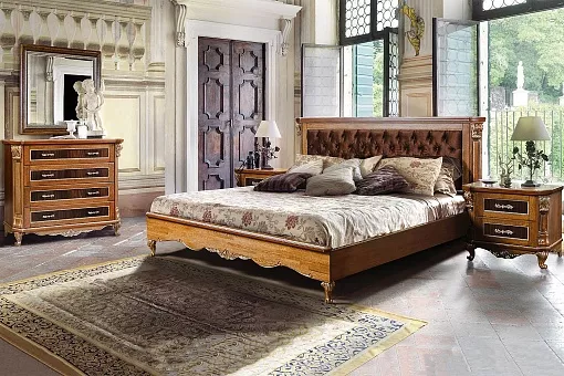 Набор мебели для спальни Альба (Палисандр с золочением) купить в Москве - фото №1