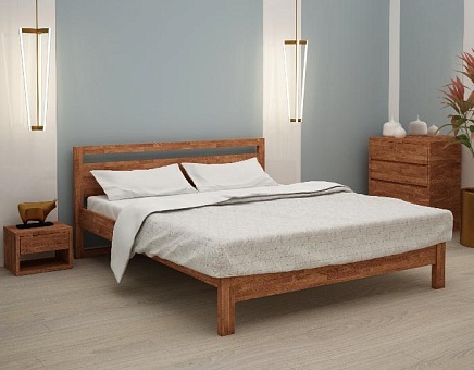 Кровать двуспальная Кёльн из массива дуба купить в Москве - фото №1