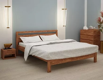 Кровать двуспальная Кёльн из массива дуба купить в Москве - фото №1