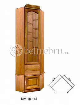 Шкаф комбинированный Молодечно ММ-18-142 (угловой) купить в Москве - фото №1
