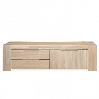 Тумба под ТВ "Фьорд 1", дуб массив купить в Москве - фото №1