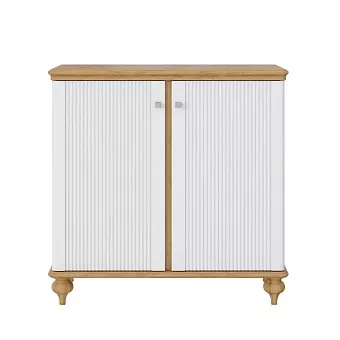 Комод Рандеву-220 (Белый лак + антик №24) купить в Москве - фото №1