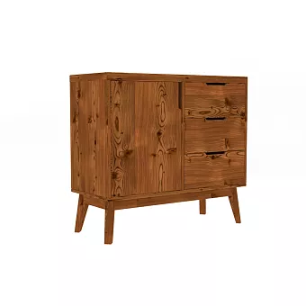 Тумба "Доната 5" массив сосны купить в Москве - фото №1