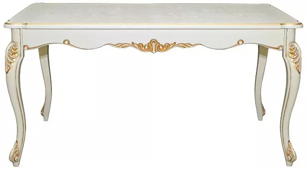 Стол «Альба» П4.485.0.01 Слоновая кость с золочением купить в Москве - фото №1