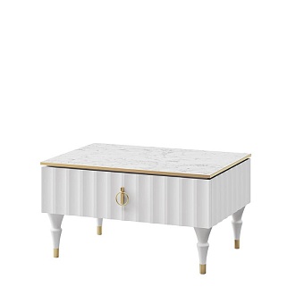 Стол журнальный Лоренсо МН-043-38 Белый купить в Москве - фото №1