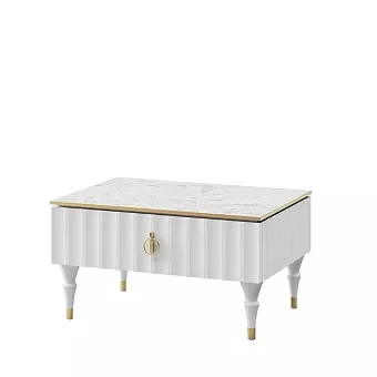 Стол журнальный Лоренсо МН-043-38 Белый купить в Москве - фото №1