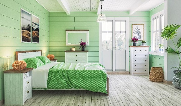 Набор мебели для спальни Тиволи (Белый структурный/ Дуб стирлинг) купить в Москве - фото №1